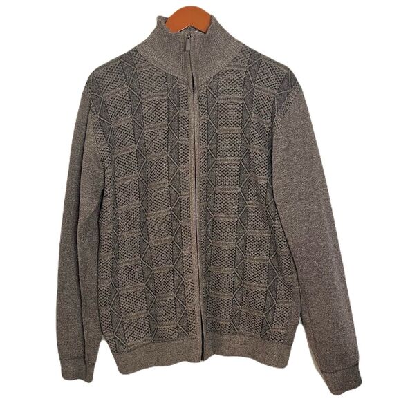 Vertical Sport Other - Vertical Sport Zip-up Knit Cardigan Sweater Medium Indie Grandpa Dad Academia